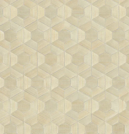 Brewster/ASP 2972-86114 Linzhi Metallic Abaca Grasscloth Inlay Wallpaper