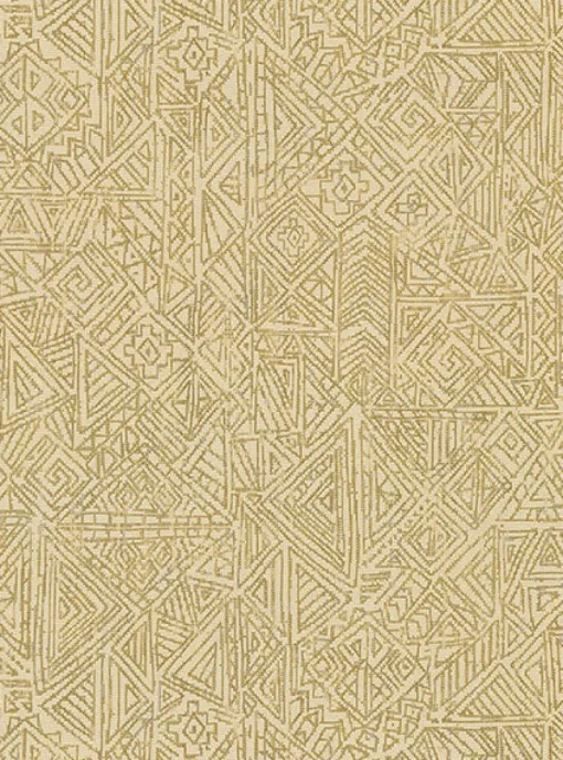 Brewster 391522 Longmont Gold Global Geometric Wallpaper