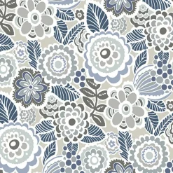 Brewster/ASP 2903-25864 Lucy Grey Floral Wallpaper