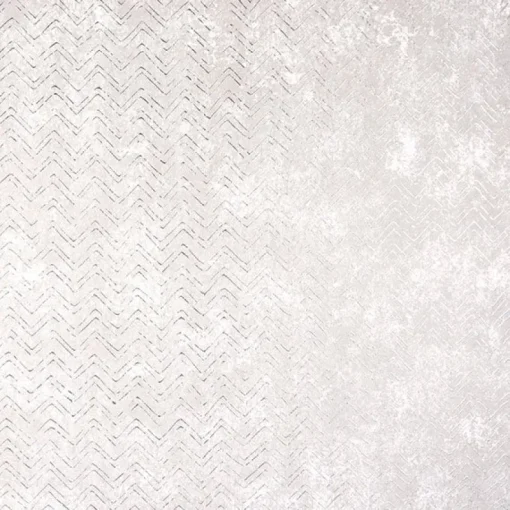 Brewster 2927-00604 Luna Platinum Distressed Chevron Wallpaper