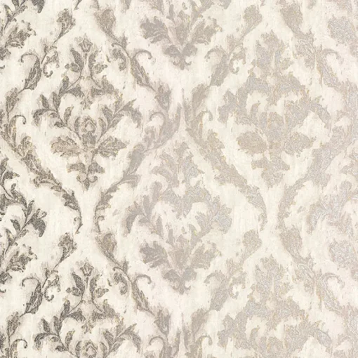Brewster 2927-20106 Lyra Light Grey Damask Wallpaper