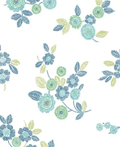 Brewster/ASP 2744-24127 Malaga Green Floral Wallpaper