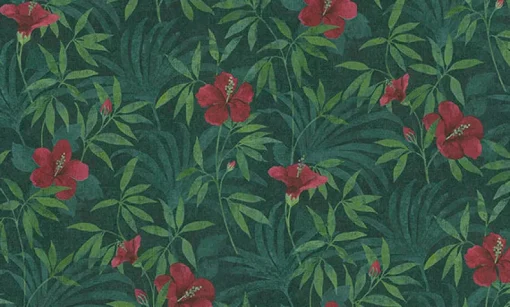 Brewster 4044-38028-1 Malecon Green Floral Wallpaper