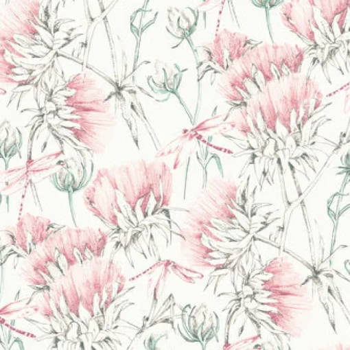 Brewster/ASP 2973-90405 Mariell Pink Dragonfly Wallpaper