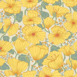 Brewster/ASP 2932-65112 Matilda Yellow Poppy Fields Wallpaper