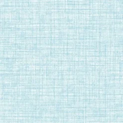 Brewster 3117-24276 Mendocino Blue Linen Wallpaper