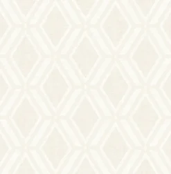 Brewster 4025-82543 Mersenne Taupe Geometric Wallpaper