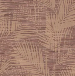 Brewster 2766-24403 Motmot Burgundy Palm Wallpaper