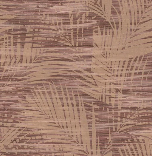Brewster 2766-24403 Motmot Burgundy Palm Wallpaper