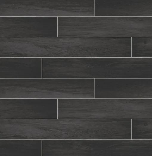 Brewster 2767-23820 Nika Black Sleek Wood Wallpaper