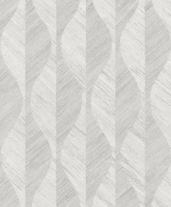 Brewster 4025-82503 Oresome Silver Ogee Wallpaper