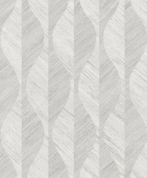 Brewster 4025-82503 Oresome Silver Ogee Wallpaper