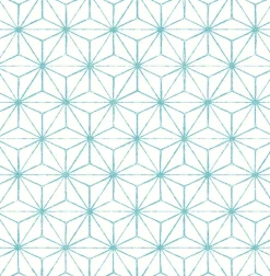 Brewster/ASP 2764-24311 Orion Turquoise Geometric Wallpaper