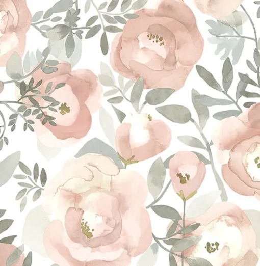 Brewster/ASP 2903-25838 Orla Rose Floral Wallpaper