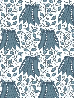 Brewster/ASP 2821-25118 Peas in a Pod Teal Garden Wallpaper