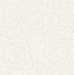 Brewster/ASP 2969-26037 Periwinkle Pink Textured Floral Wallpaper