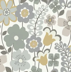 Brewster/ASP 2903-25826 Piper Lavender Floral Wallpaper