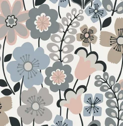 Brewster/ASP 2903-25828 Piper Light Blue Floral Wallpaper