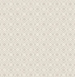 Brewster 2836-22022 Puck Light Brown Geometric Wallpaper