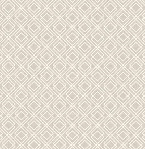 Brewster 2836-22022 Puck Light Brown Geometric Wallpaper