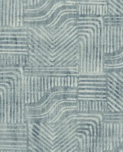 Brewster 391530 Pueblo Blue Global Geometric Wallpaper