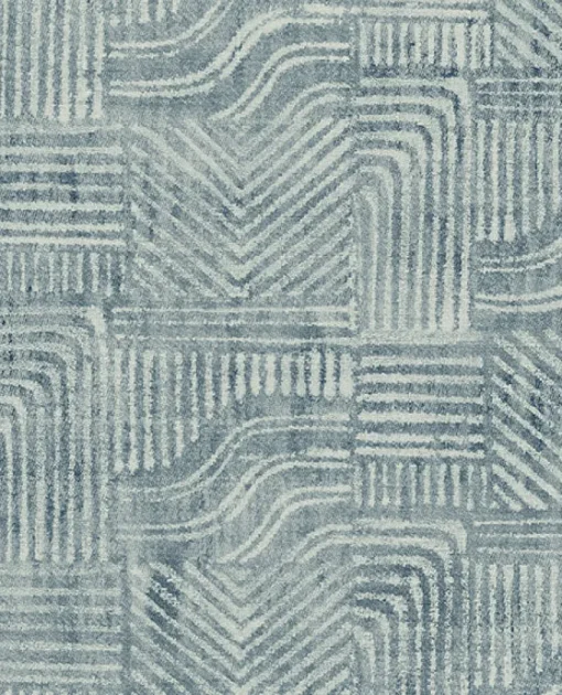 Brewster 391530 Pueblo Blue Global Geometric Wallpaper