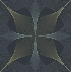 Brewster/ASP 2902-25526 Radius Navy Geometric Wallpaper