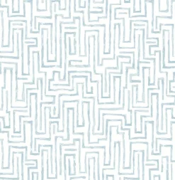 Brewster/ASP 2861-25701 Ramble Blue Geometric Wallpaper