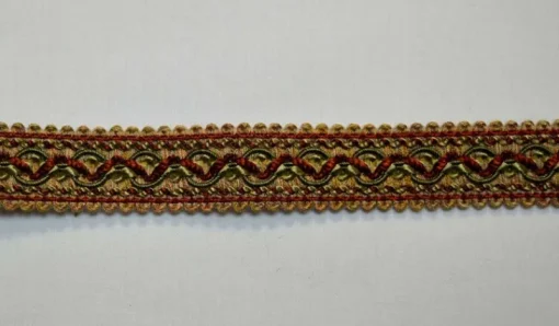 Stock/Trimland 1397 Red Gold Flat Braid Trim