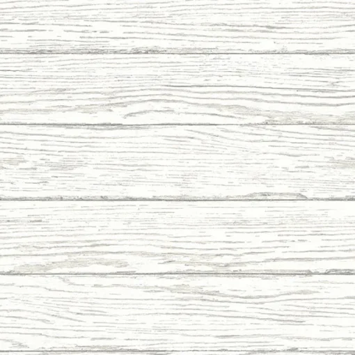 Brewster 3120-13695 Rehoboth White Distressed Wood Wallpaper