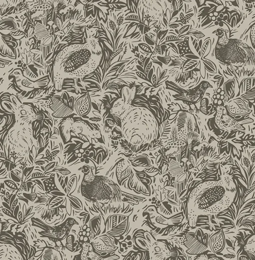 Brewster/ASP 2861-25725 Revival Brown Fauna Wallpaper