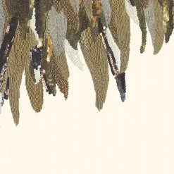 Brewster 307407 Right Fancy Feather Cream Wall Mural