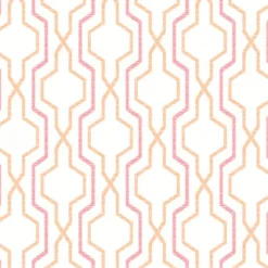 Brewster/ASP 2973-90603 Rion Orange Trellis Wallpaper