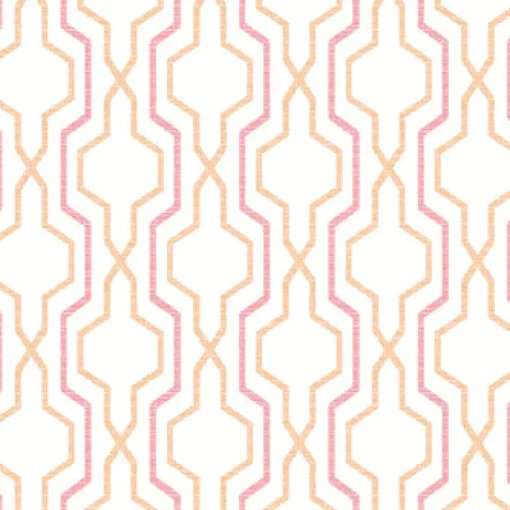 Brewster/ASP 2973-90603 Rion Orange Trellis Wallpaper
