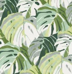 Brewster/ASP 2969-26006 Samara Green Monstera Leaf Wallpaper