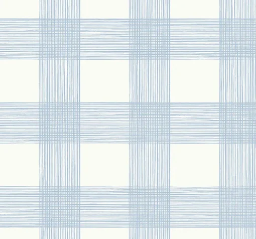 Brewster/ASP 2927-80912 Scarborough Light Blue Striated Plaid Wallpaper