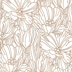 Brewster/ASP 2970-87358 Selwyn Metallic Copper Floral Wallpaper
