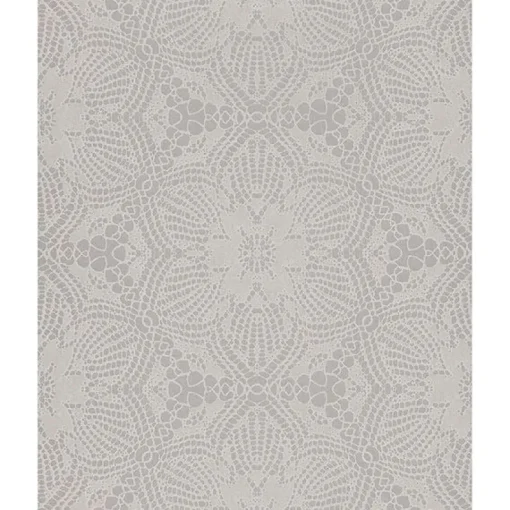 Brewster 376058 Seychelles Grey Medallion Wallpaper