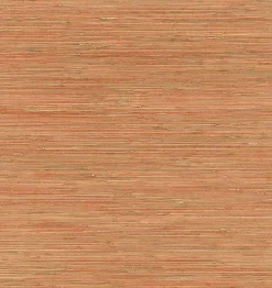 Brewster/ASP 2972-86108 Shuang Coral Handmade Grasscloth Wallpaper