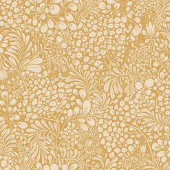 Brewster/ASP 2932-65127 Siv Mustard Botanical Wallpaper