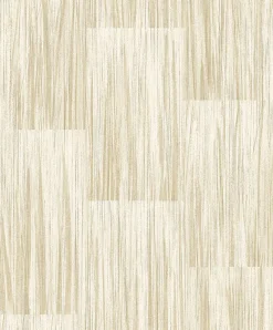 Brewster 4020-85717 Soren Butter Striated Plank Wallpaper