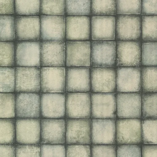 Brewster 2766-24081 Soucy Teal Tiles Wallpaper