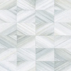 Brewster 2904-25376 Stratum Light Blue Geometric Faux Wood Wallpaper