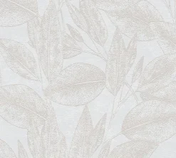 Brewster 4035-37836-1 Suki Cream Leaves Wallpaper