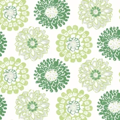 Brewster 3120-13702 Sunkissed Green Floral Wallpaper