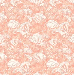 Brewster 2904-25689 Surfside Coral Shells Wallpaper