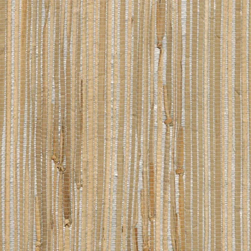 Brewster 4018-0031 Tereza Silver Foil Grasscloth Wallpaper