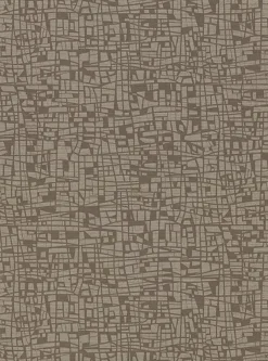 Brewster 2945-1113 Tiffany Brown Abstract Geometric Wallpaper
