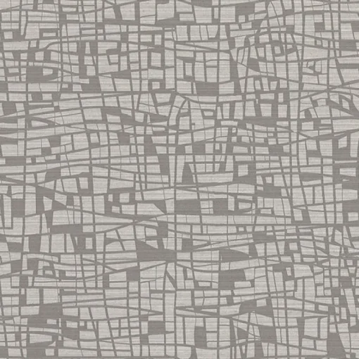 Brewster 2945-1115 Tiffany Grey Abstract Geometric Wallpaper