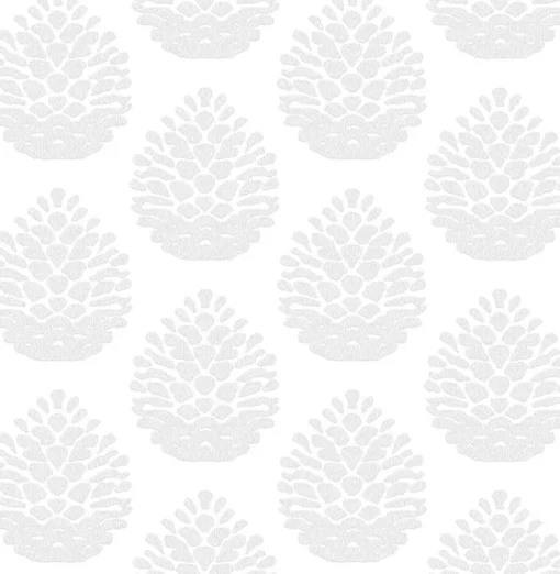 Brewster 3118-25091 Totem Light Grey Pinecone Wallpaper